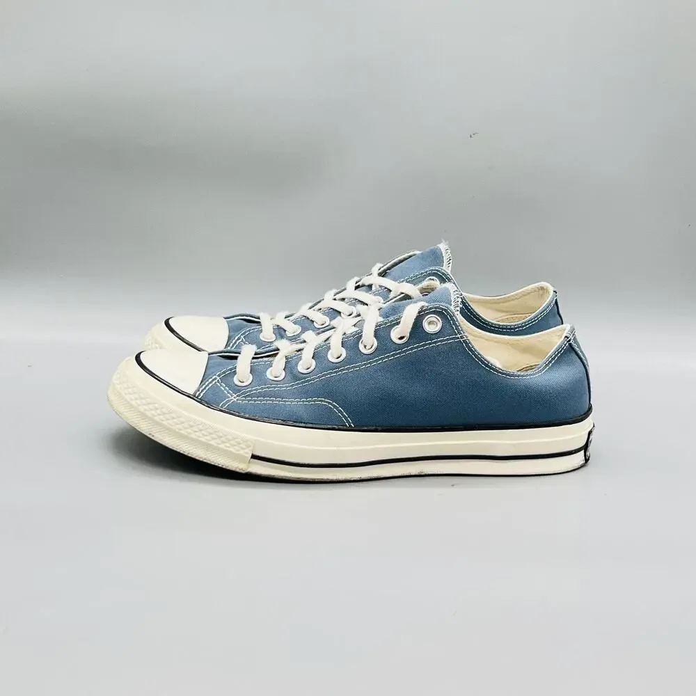 Converse Shoes Mens 10 Blue Canvas Chuck Taylor All Star Sneakers Comfort Casual - Picture 4 of 10
